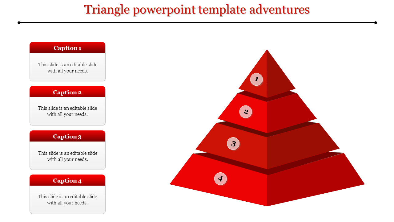 triangle powerpoint template-Triangle powerpoint template adventures-4-Red